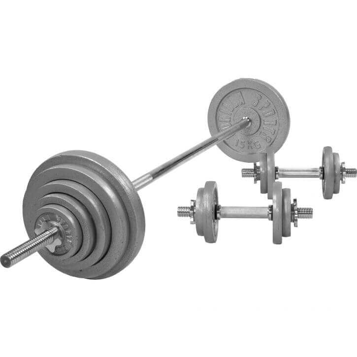 Set d'haltères en fonte, 100 kg