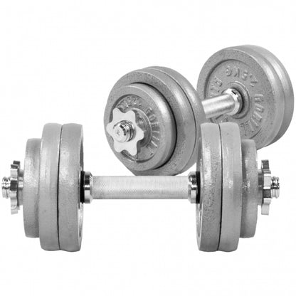 Set d'haltères courts en fonte grip, 30 kg