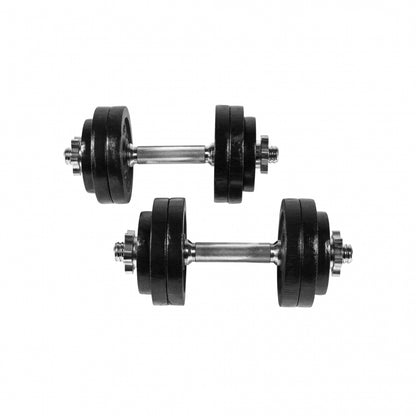 Set d'haltères courts en fonte grip, 30 kg