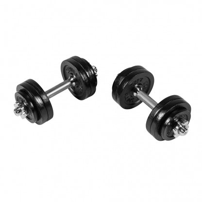 Set d'haltères courts en fonte grip, 30 kg