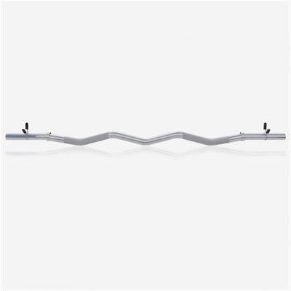 Barre curl SZ chromée avec stop disques à ressort 120cm