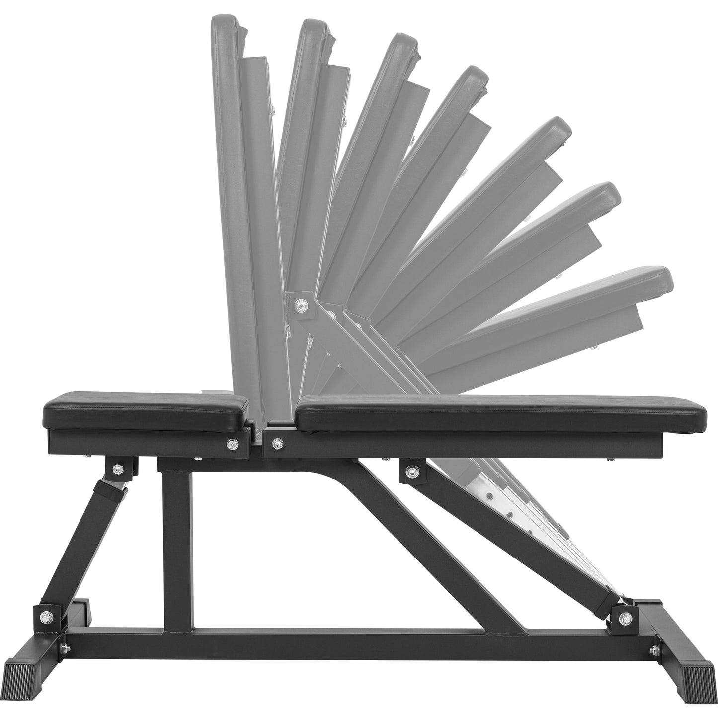 Banc de musculation avec support pour haltères longs et set d'haltères olympiques de 150 kg