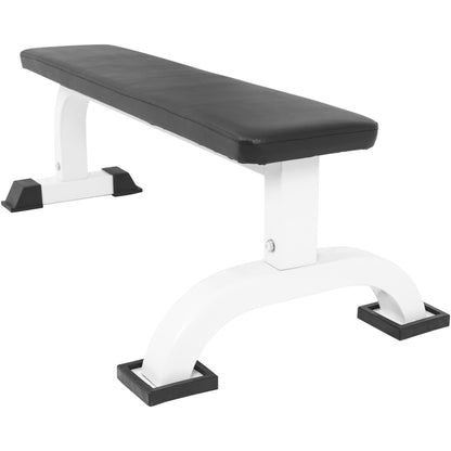 Banc de musculation plat blanc