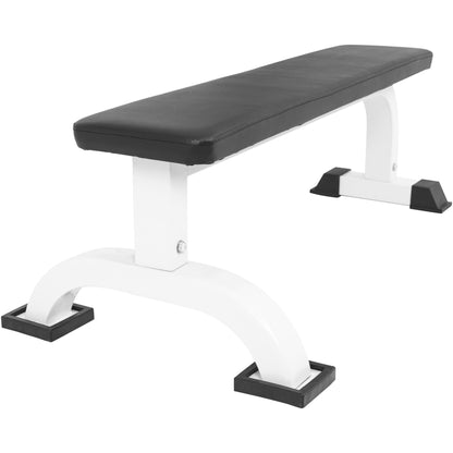 Banc de musculation plat blanc