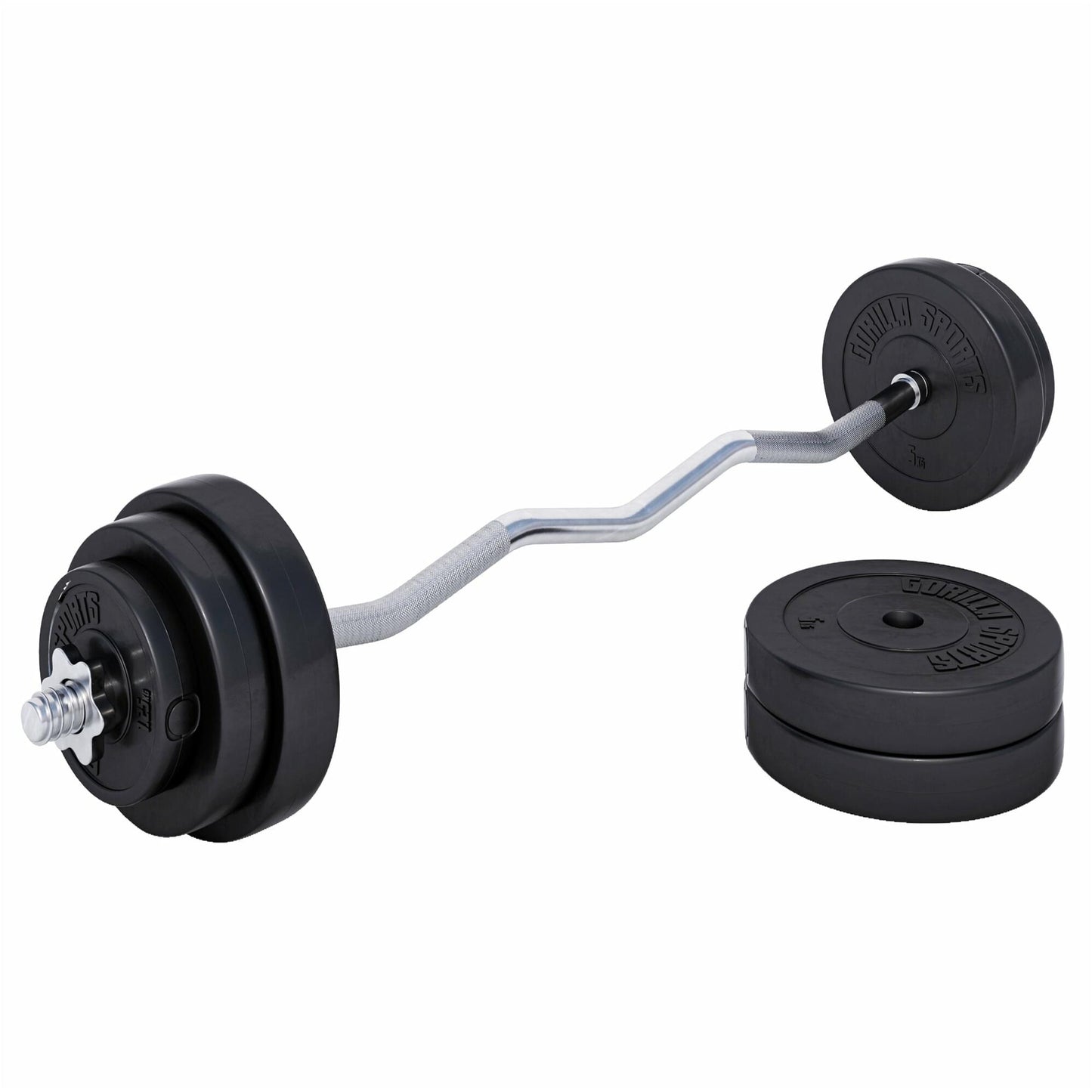 Set d’haltères curl SZ en plastique 35 kg