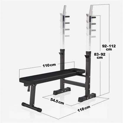 Banc de musculation avec support de barre