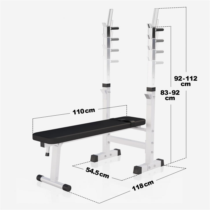 Banc de musculation avec support de barre