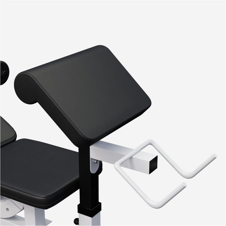 Banc de musculation universel avec set d'haltères en fonte de 108 kg