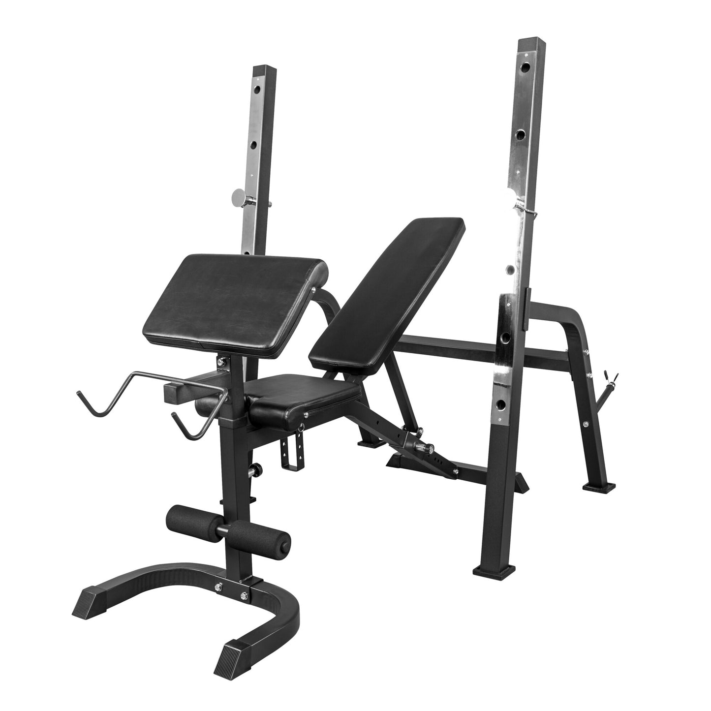 Banc de musculation avec repose-barre séparé