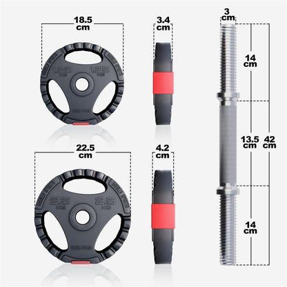 Set d'haltères courts de 30 kg