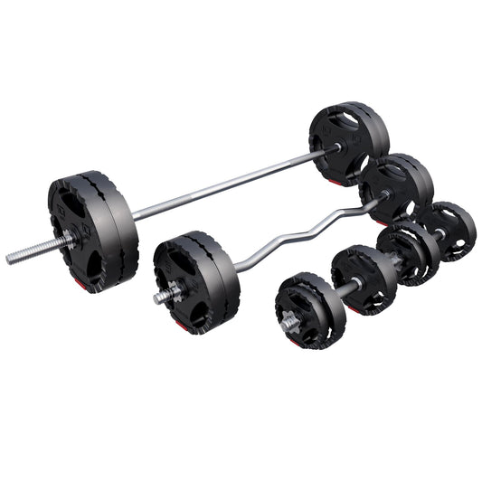 Set d'haltères en plastique Gripper 100 kg - Gorilla Sports France