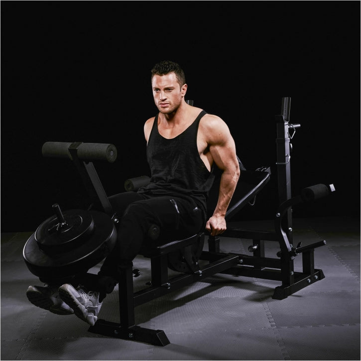 Banc de musculation universel avec set d'haltères 40 - 100 kg en plastique