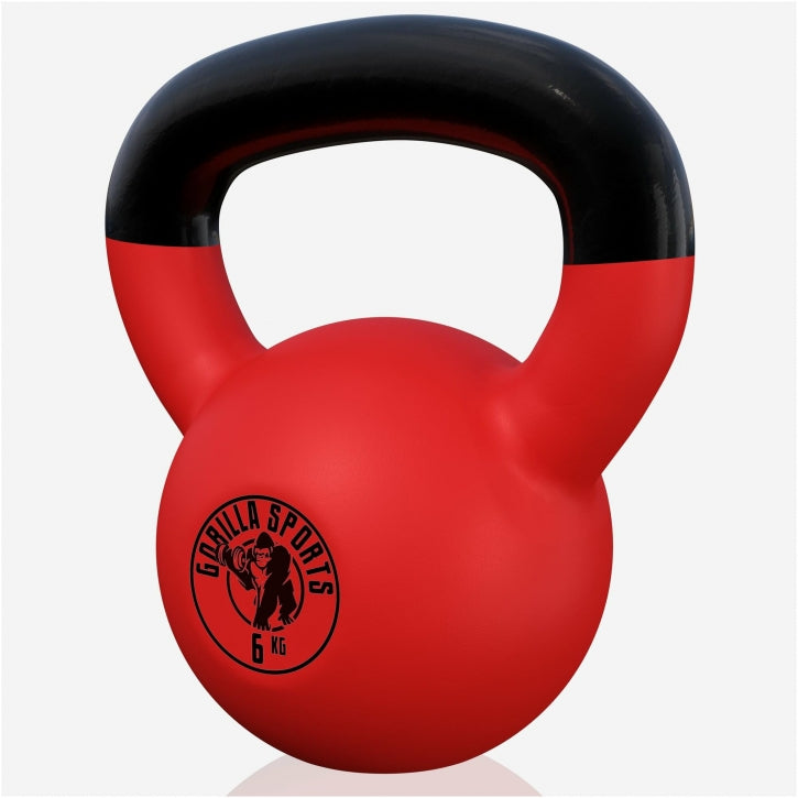 Kettlebell en fonte avec revêtement en vinyle