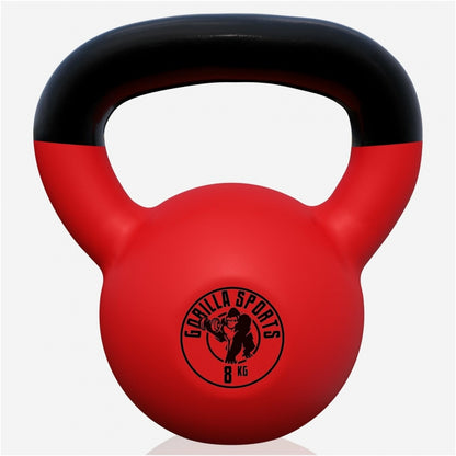 Kettlebell en fonte avec revêtement en vinyle