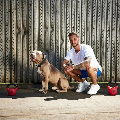 Kettlebell en fonte avec revêtement en vinyle