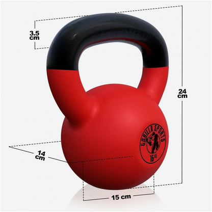 Kettlebell en fonte avec revêtement en vinyle