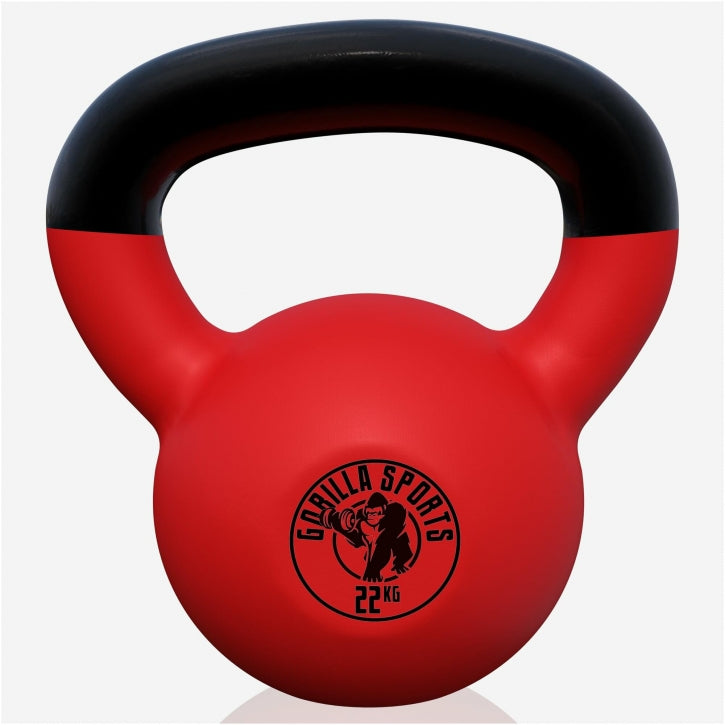 Kettlebell en fonte avec revêtement en vinyle