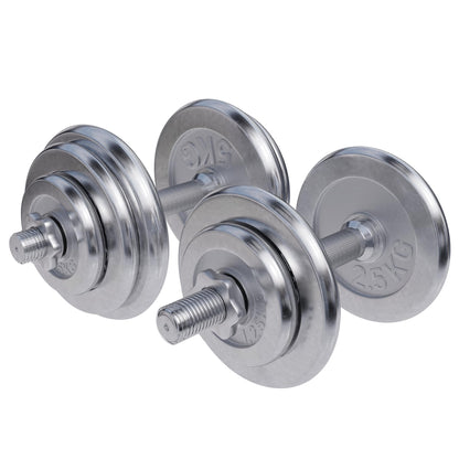 Set d'haltères Chrome 30 kg