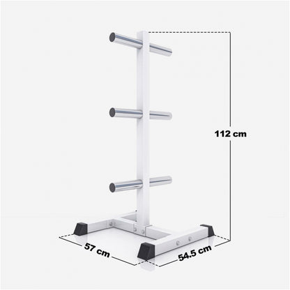 Rack de rangement pour disques olympiques sur 3 niveaux 50/51mm