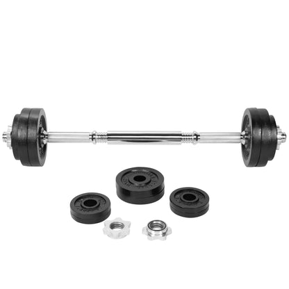 Set d'haltères modulable 2 en 1 de 22 kg