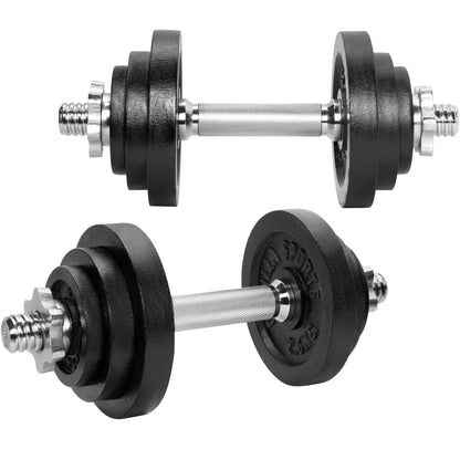 Set d'haltères modulable 2 en 1 de 22 kg