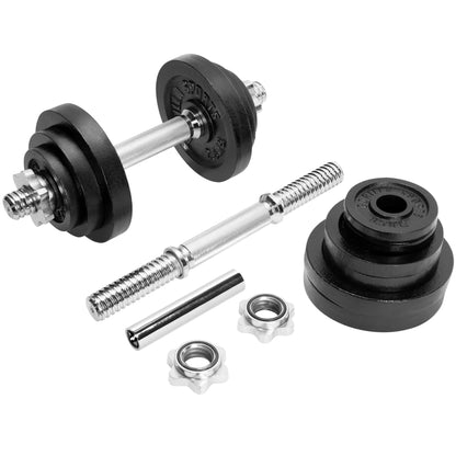 Set d'haltères modulable 2 en 1 de 22 kg