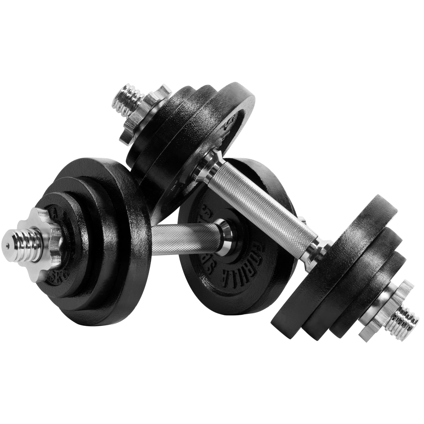 Set d'haltères modulable 2 en 1 de 22 kg