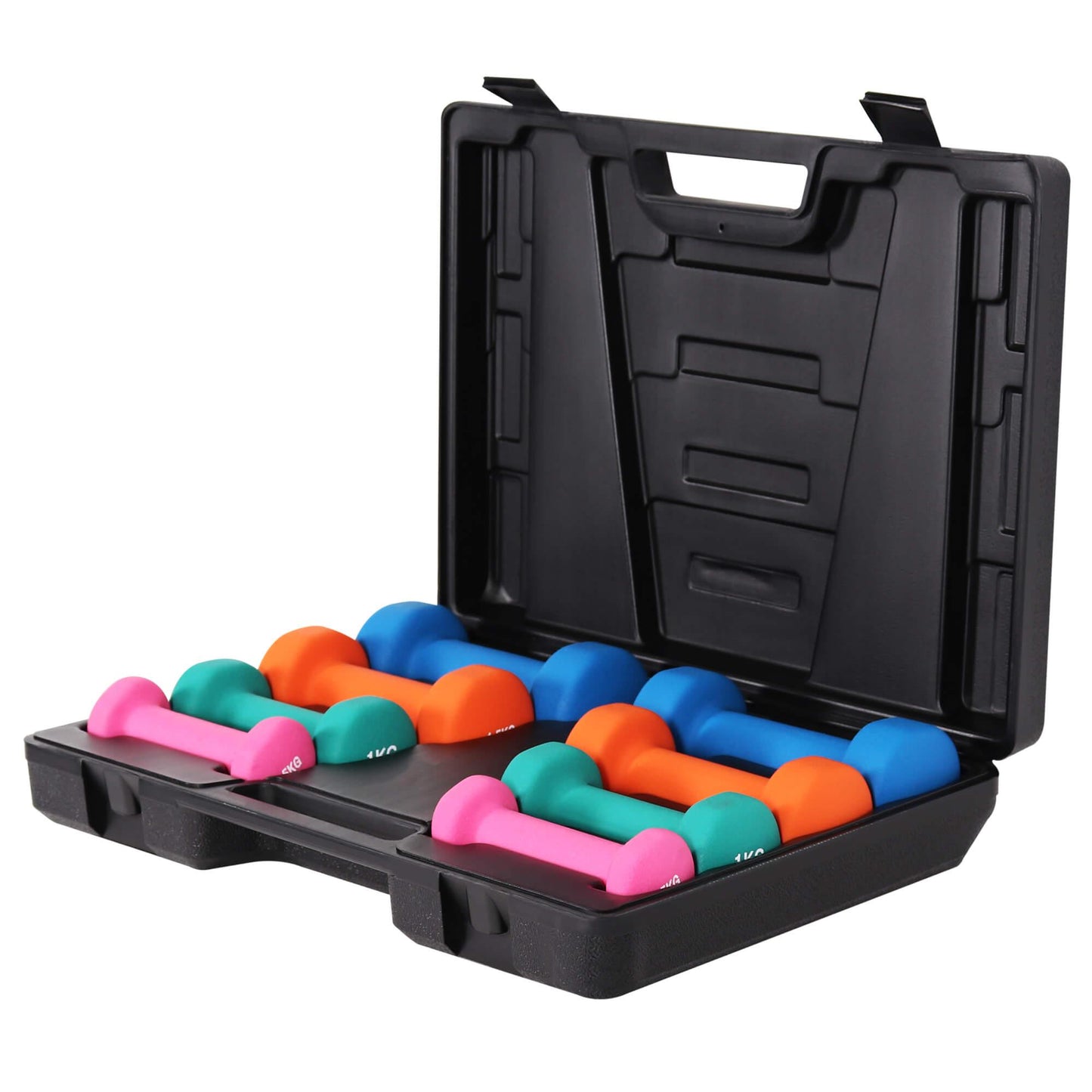 Set d'haltères fitness 10 kg avec coffret de rangement - Gorilla Sports France