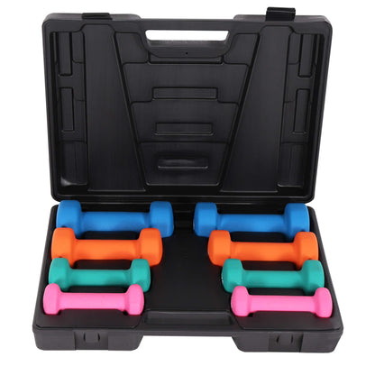 Set d'haltères fitness 10 kg avec coffret de rangement - Gorilla Sports France