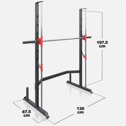 Rack à squat avec presse guidée