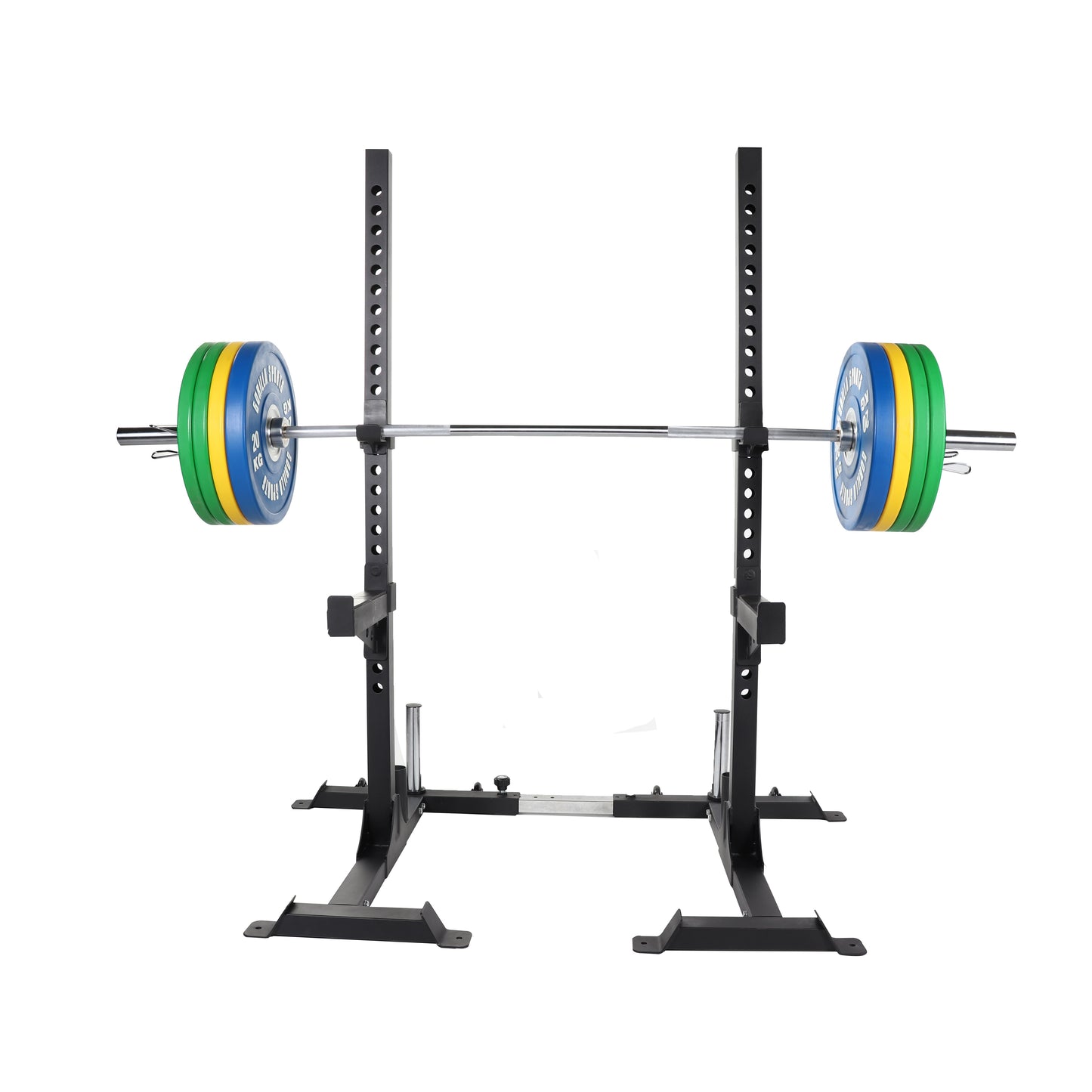 Rack à squats avec set d'haltères olympiques 140 kg