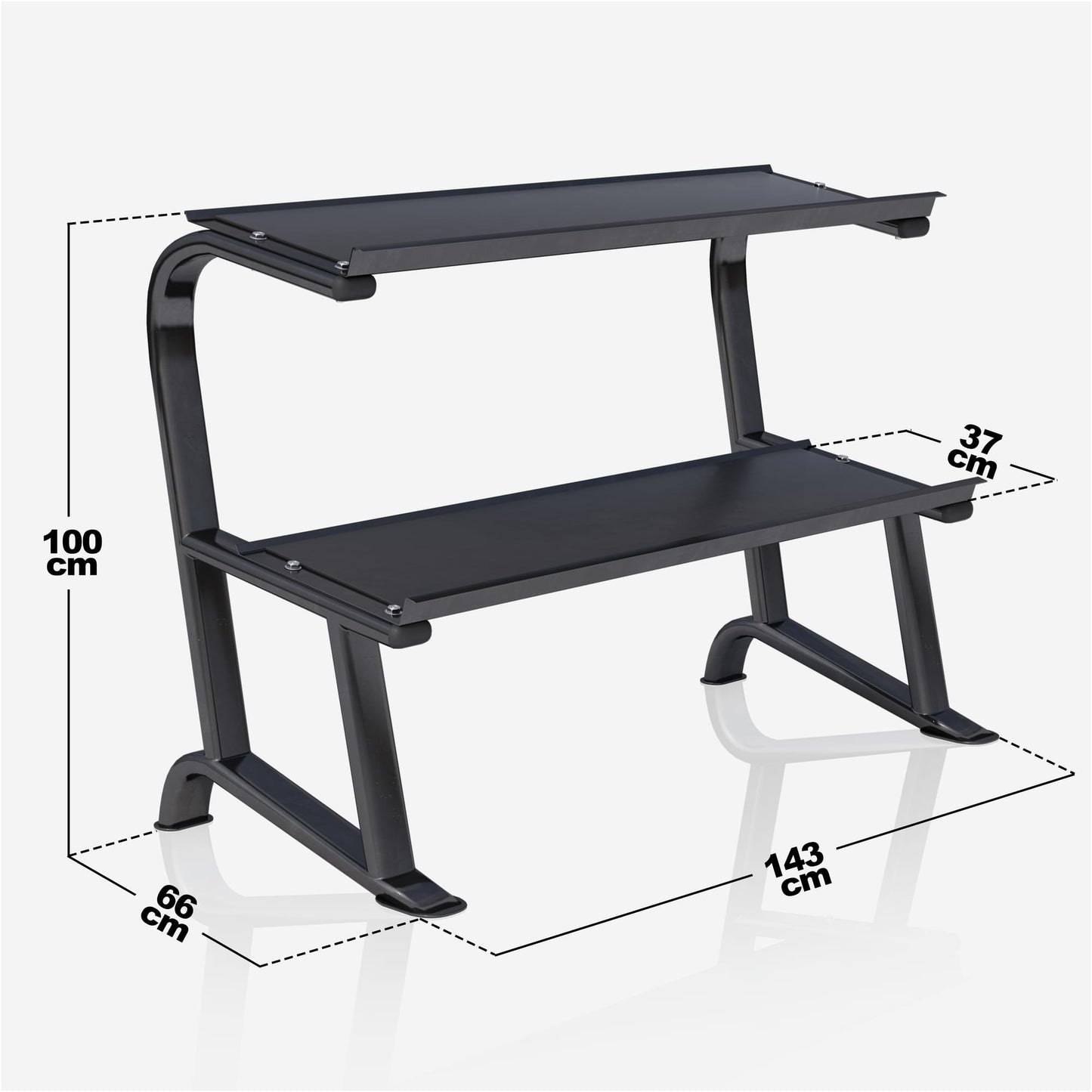 Rack de rangement avec set d'haltères hexagonaux de 237 kg