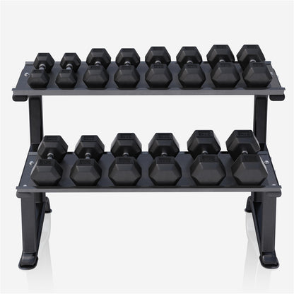 Rack de rangement avec set d'haltères hexagonaux de 237 kg