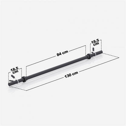 Barre longue aérobic noire 130 cm