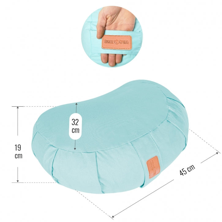 Coussin de méditation demi-lune