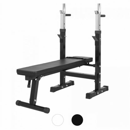 Banc de musculation avec set d'haltères en plastique de 100 kg