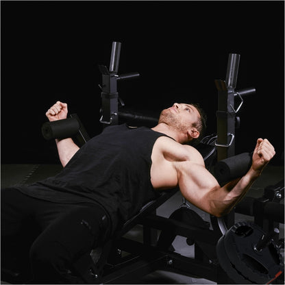 Stations de musculation universelle avec set d'haltères en plastique 100 kg