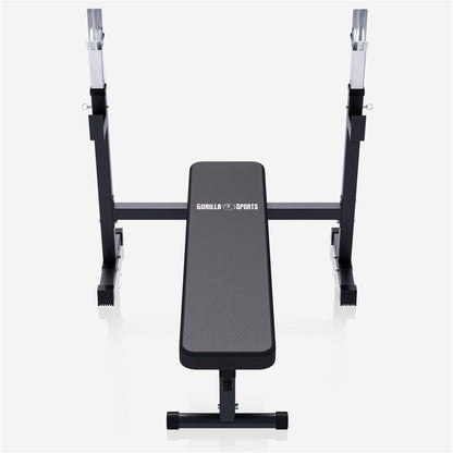 Banc Musculation avec Support Noir - Gorilla Sports France