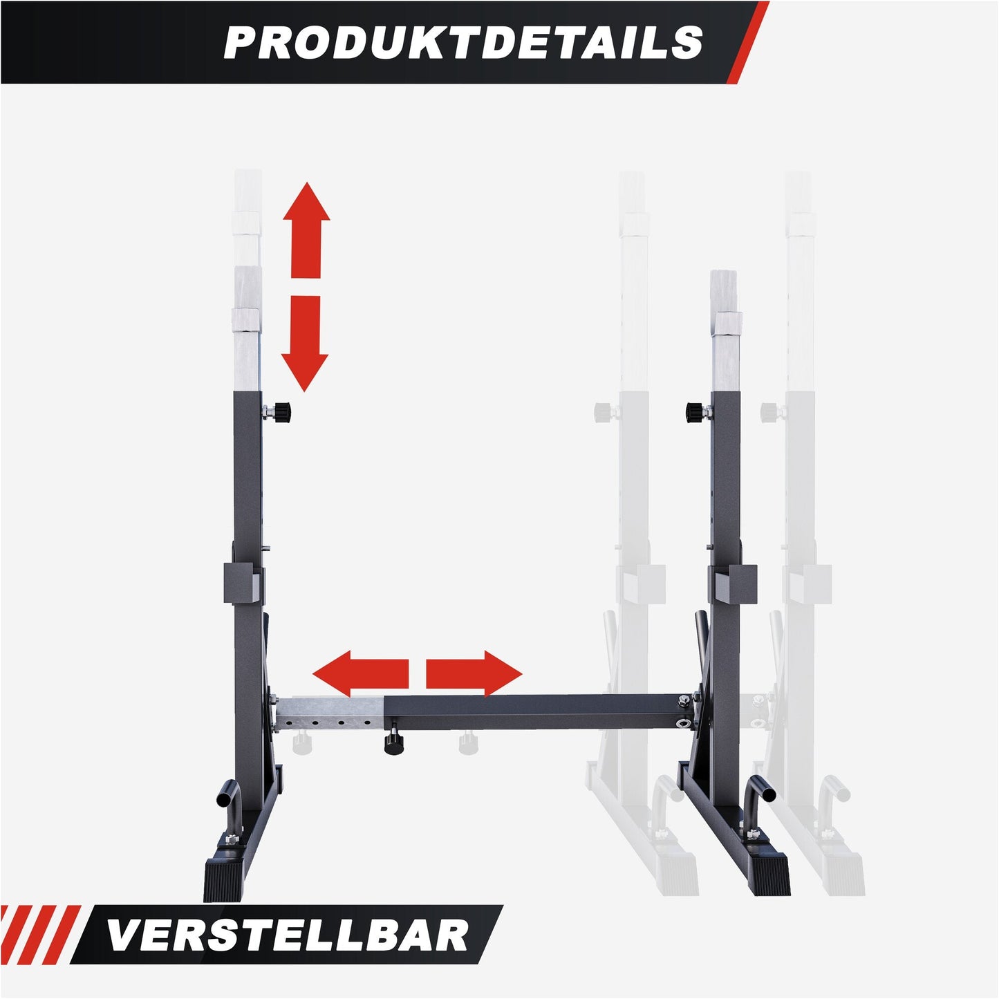 Rack Squat Réglable  - Gorilla Sports France