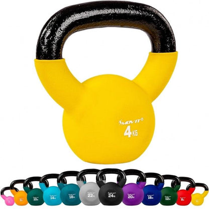 Kettlebell en fonte avec revêtement en néoprène - Gorilla Sports France