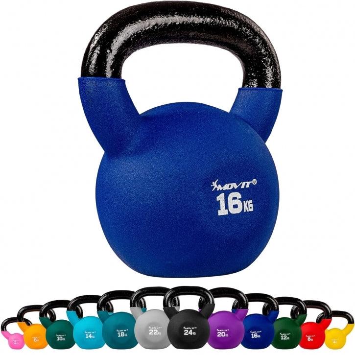 Kettlebell en fonte avec revêtement en néoprène - Gorilla Sports France