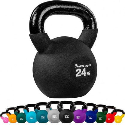 Kettlebell en fonte avec revêtement en néoprène - Gorilla Sports France