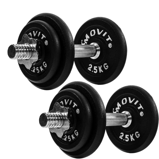 Set d'haltères courts 20kg (2x 10kg) - Gorilla Sports France