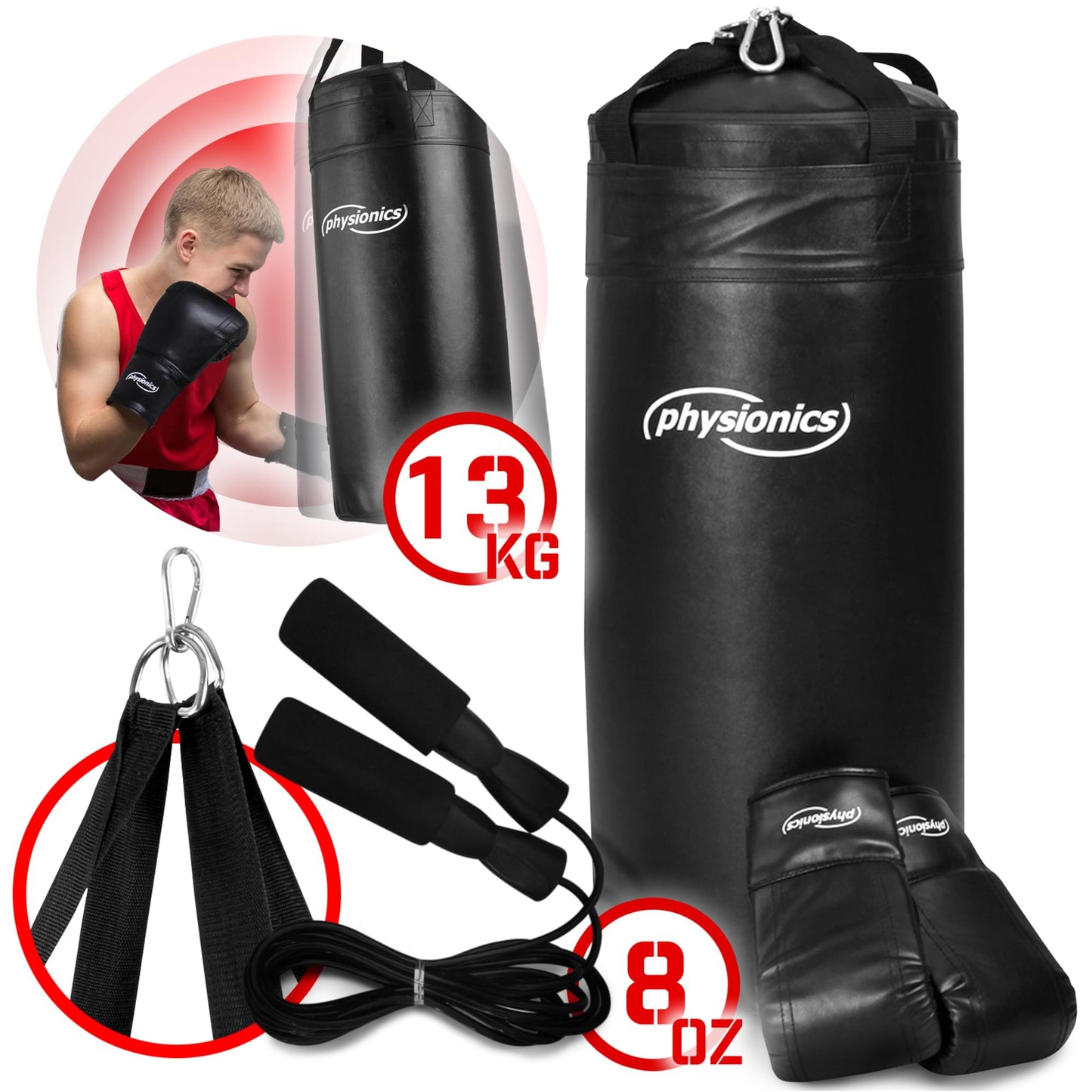 PHYSIONICS® Set de boxe pour enfants