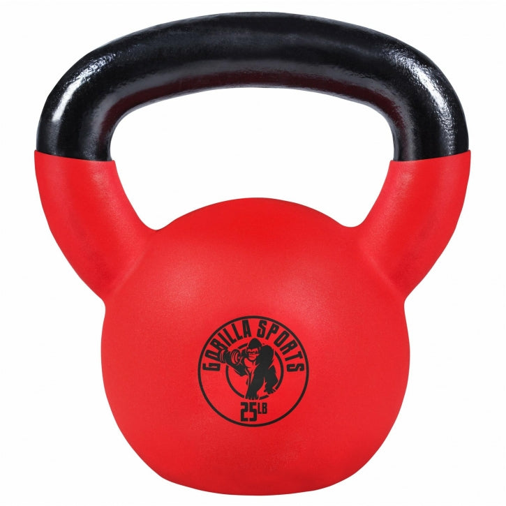 Kettlebell en fonte avec revêtement vinyle