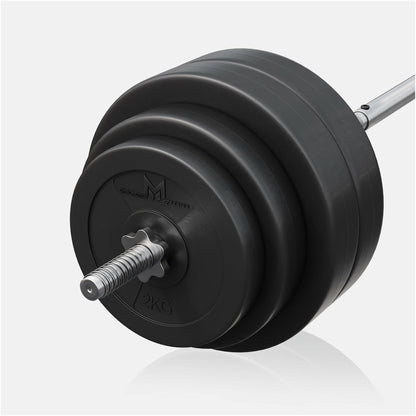 Set d'haltères longs E-Series en plastique 60 kg - Gorilla Sports France