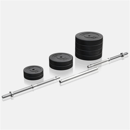 Set d'haltères longs E-Series en plastique 60 kg - Gorilla Sports France