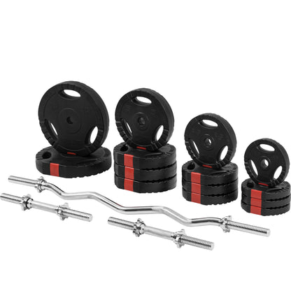 Set d'haltères curl SZ Gripper en plastique de 70 kg