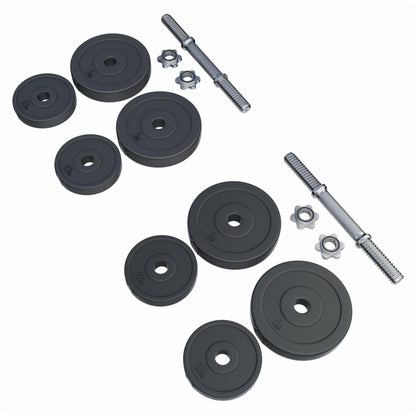 Set d’haltères 35cm, disques en plastique